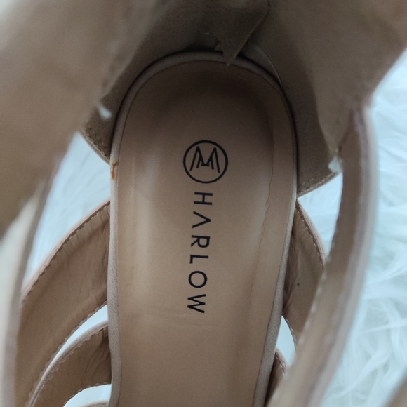 Harlow beige lace up heels - Picture 5 of 5